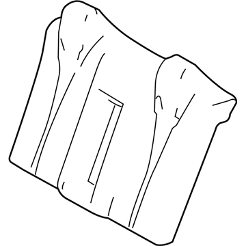 Lexus 71077-24480-C2 Rear Seat Back Cover Sub-Assembly (For Bench Type)