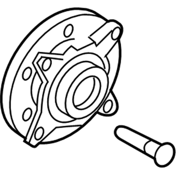 Ford FL1Z-1104-G Front Hub & Bearing