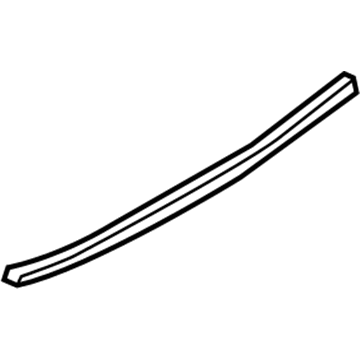 Hyundai 83356-3N000-RY Weatherstrip-Rear Door Trim Lower LH