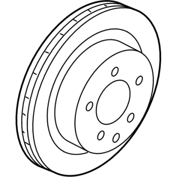 Nissan 43206-6RR0A Rotor-Disc Brake, Rear Axle