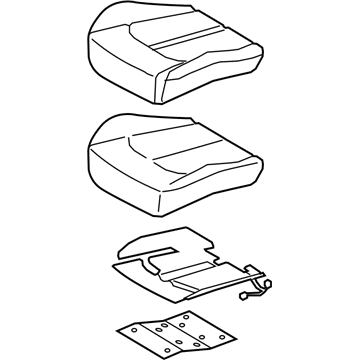 Hyundai 88100-C1450-SLG Cushion Assembly(W/O Track), Driver