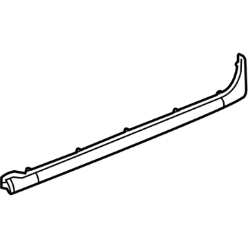 GM 15907763 Weatherstrip Asm-Rear Side Door Lower Auxiliary