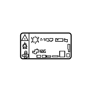 GM 84402976 AC Label