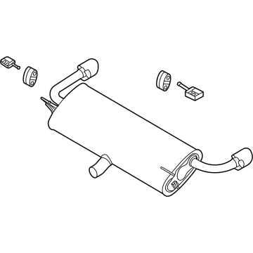 Ford LX6Z-5A289-DE MUFFLER ASY - REAR