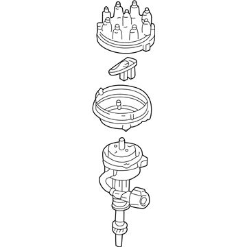 Ford F2TZ-12127-D Distributor Assembly