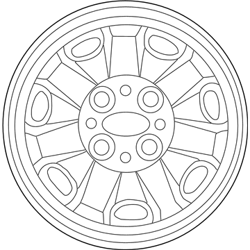 Hyundai 52960-38700 Wheel Hub Cap Cover