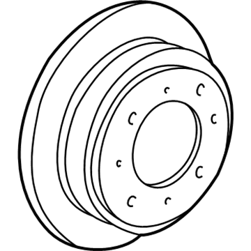 Honda 42510-SR3-A11 Disk, Rear Brake (Clear)