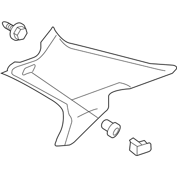 Honda 84131-SDA-A11ZB Garnish Assy., R. RR. Pillar *YR239L* (KI IVORY)