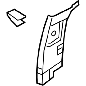 Nissan 76914-3LM0C Garnish-Center Pillar, Upper LH