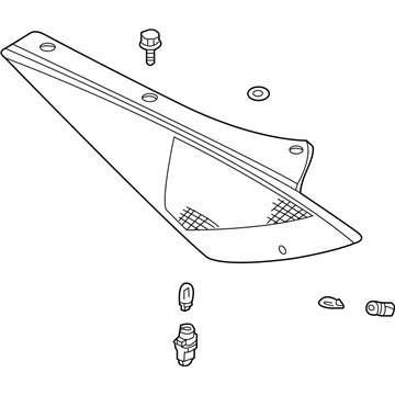 Nissan 26550-CD025 Lamp Assembly-Rear Combination, RH