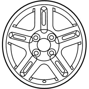 Ford YS4Z-1007-CA Wheel, Alloy