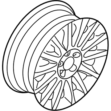 Ford 3M5Z-1007-AB Wheel, Alloy