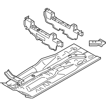 BMW 41-11-8-498-899 FLOOR PANEL LEFT