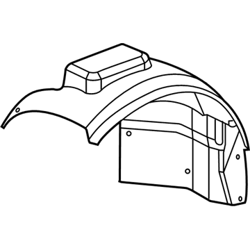 GM 15925401 Liner, Front Wheelhouse Front