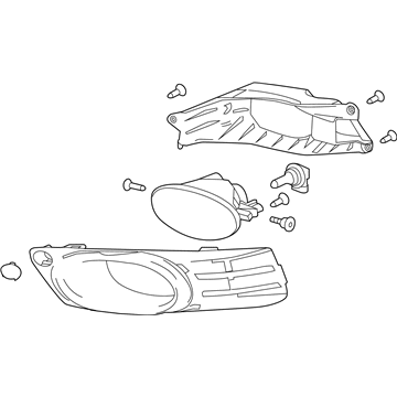 Honda 33902-TK6-A51 Foglight Unit, Passenger Side (Coo)