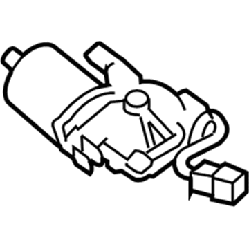 Hyundai 98110-2H000 Windshield Wiper Motor Assembly, Left