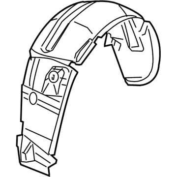 Mopar 5074102AC Shield-WHEELHOUSE