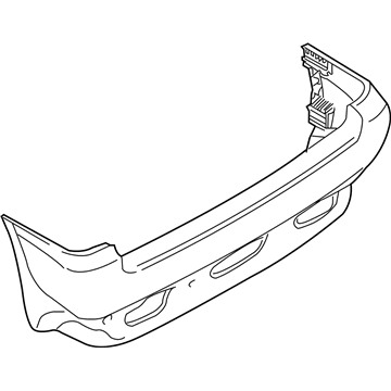 BMW 51-12-7-062-597 Panel, Bumper, Primed, Rear
