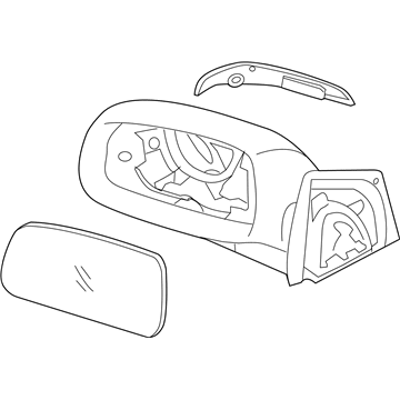 Hyundai 87620-2S030 Mirror Assembly-Rear View, RH