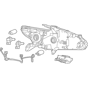 Nissan 26060-9HS9A Lamp Assembly - Head, LH