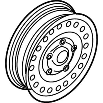 BMW 36-11-6-750-006 Compact Spare Wheel, Steel, Black