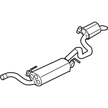 Mopar 4877528AH MUFFLER-Exhaust