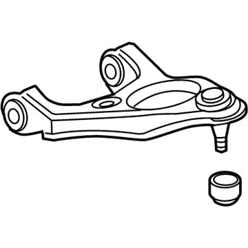 Acura 52520-TA0-A02 Arm, Left Rear (Upper)