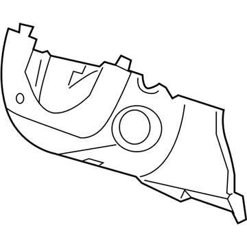 Honda 77360-TF0-G02ZA Cover Assembly, Column (Lower) (Graphite Black)