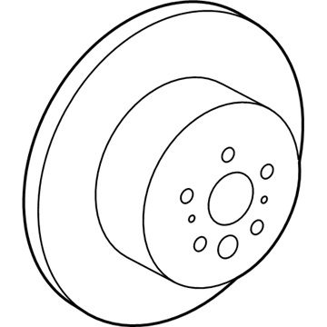 Lexus 42431-06120 Rotor, Brake Rear