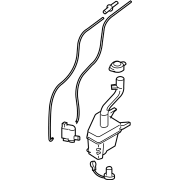 Kia 986101F200 Washer Reservoir & Pump Assembly