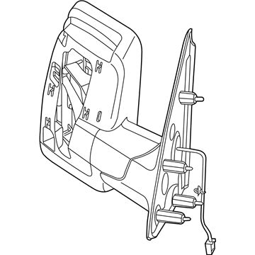 Nissan 96302-1PA7E Mirror Assy-Outside, LH