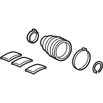 Lexus 04438-08130 Boot Kit, Front Drive Shaft Inboard Joint