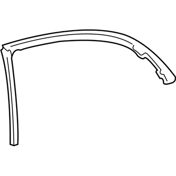 GM 25740829 Weatherstrip Asm-Rear Side Door Upper Auxiliary