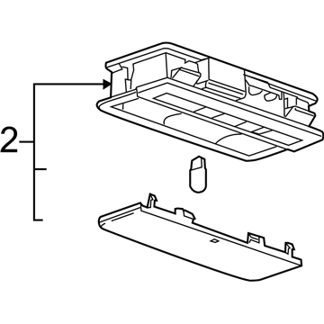 GM 20914818 Reading Lamp Assembly