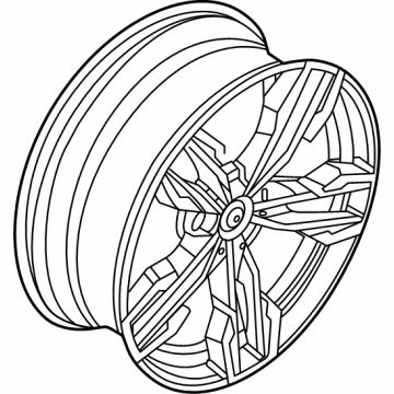 BMW 36-10-7-916-273 DISC WHEEL LA JET BLACK SOLI