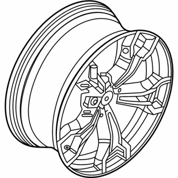 BMW 36-11-8-095-560 DISK WHEEL, LIGHT ALLOY, IN