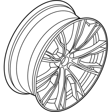 BMW 36-10-8-043-670 Disc Wheel, Light Alloy, Orbitgrey