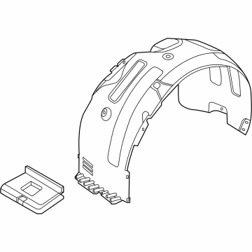 Kia 86812L3000 Guard Assembly-Front WHE