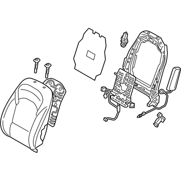 Hyundai 88300-G3060-PXD Back Assembly-Front Seat, LH