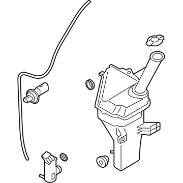 Hyundai 98610-GI100 RESERVOIR & PUMP ASSY-WASHER