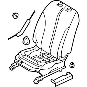 Nissan 87651-ZN90A Holder Assembly HEADREST, Free