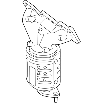 Hyundai 28510-3CCI0 Exhaust Manifold Catalytic Assembly, Left