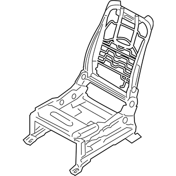 Infiniti 87151-1LU6B Frame Assy-Cushion, Front Seat LH