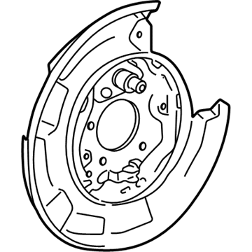 Lexus 46503-20010 Plate Sub-Assy, Parking Brake, RH