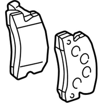 Toyota 04466-32030 Rear Pads