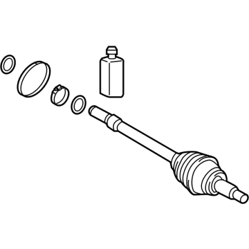 Hyundai 495R1-BY000 Joint & Shaft Kit-Wheel Side, R