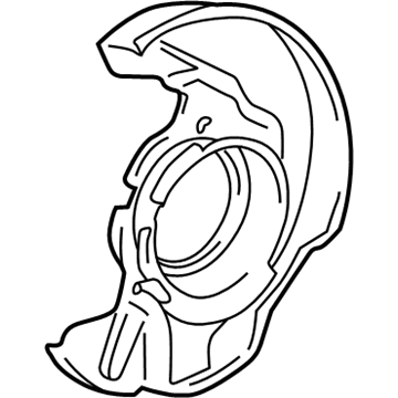 GM 88970125 Shield, Front Brake