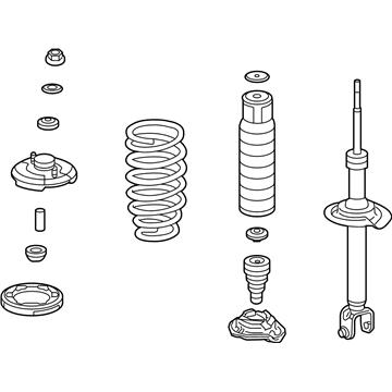 Acura 52610-TL7-A01 Shock Absorber Assembly, Right Rear