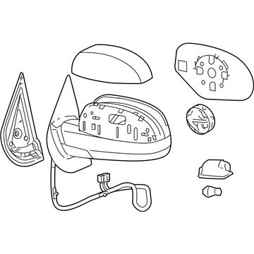 GM 20843177 Mirror Assembly