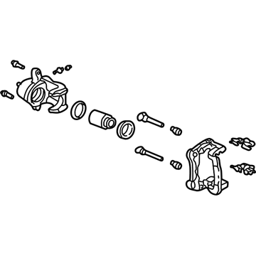 Acura 43019-S3V-A00RM Caliper Sub-Assembly, Left Rear (Reman)